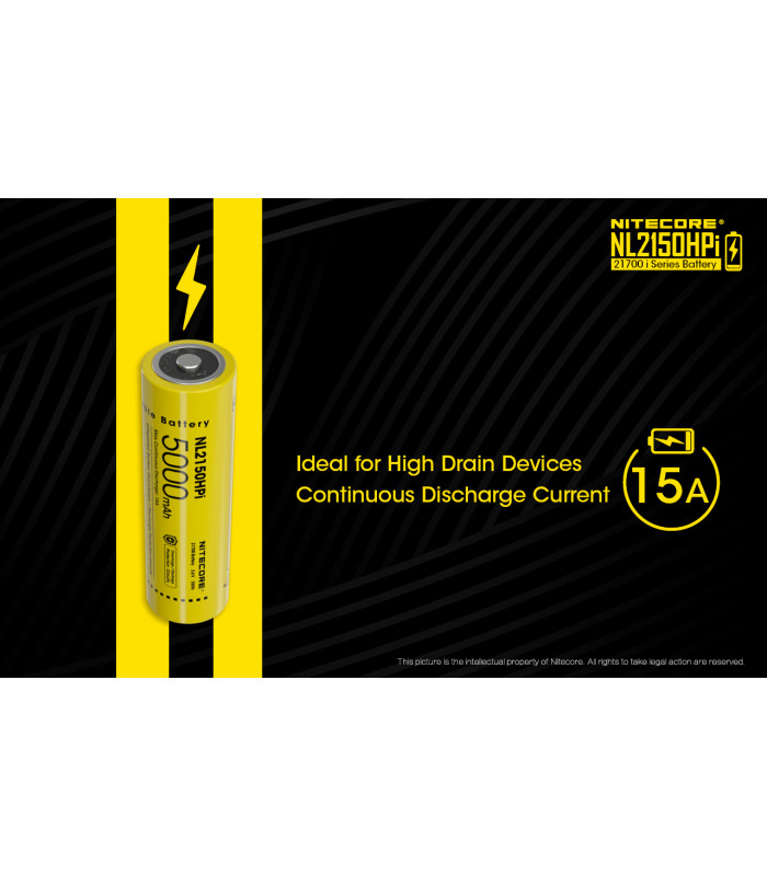 ΜΠΑΤΑΡΙΑ NITECORE 21700/ 5000mAh / HPI (τιμή τεμαχίου)