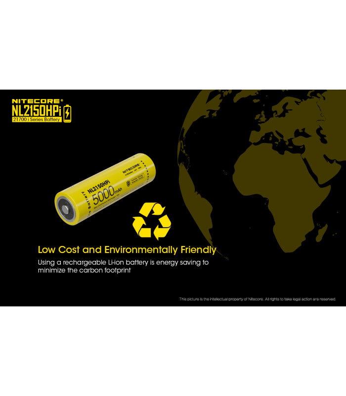 ΜΠΑΤΑΡΙΑ NITECORE 21700/ 5000mAh / HPI (τιμή τεμαχίου)