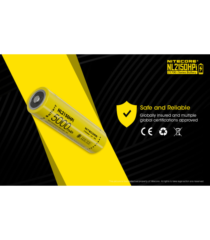 ΜΠΑΤΑΡΙΑ NITECORE 21700/ 5000mAh / HPI (τιμή τεμαχίου)