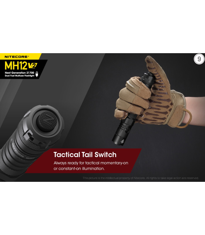 ΦΑΚΟΣ LED NITECORE MULTI TASK HYBRID MH12V2,1200lumens