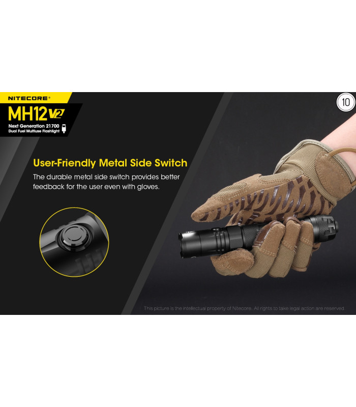 ΦΑΚΟΣ LED NITECORE MULTI TASK HYBRID MH12V2,1200lumens