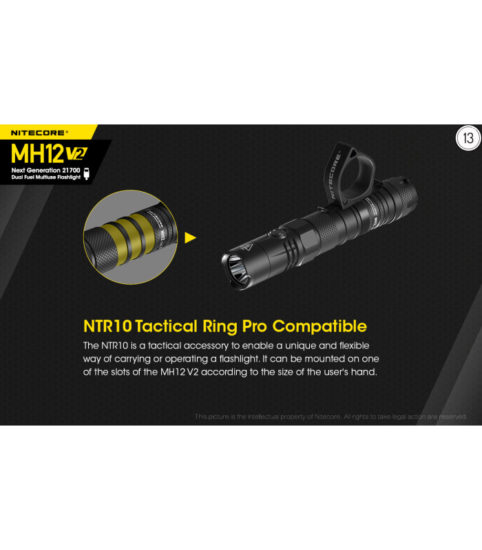 ΦΑΚΟΣ LED NITECORE MULTI TASK HYBRID MH12V2,1200lumens