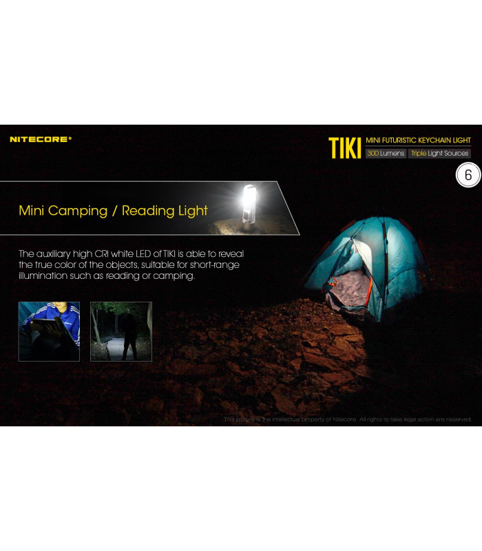 ΦΑΚΟΣ LED NITECORE TIKI LE, Black, USB-C, 300 lumens