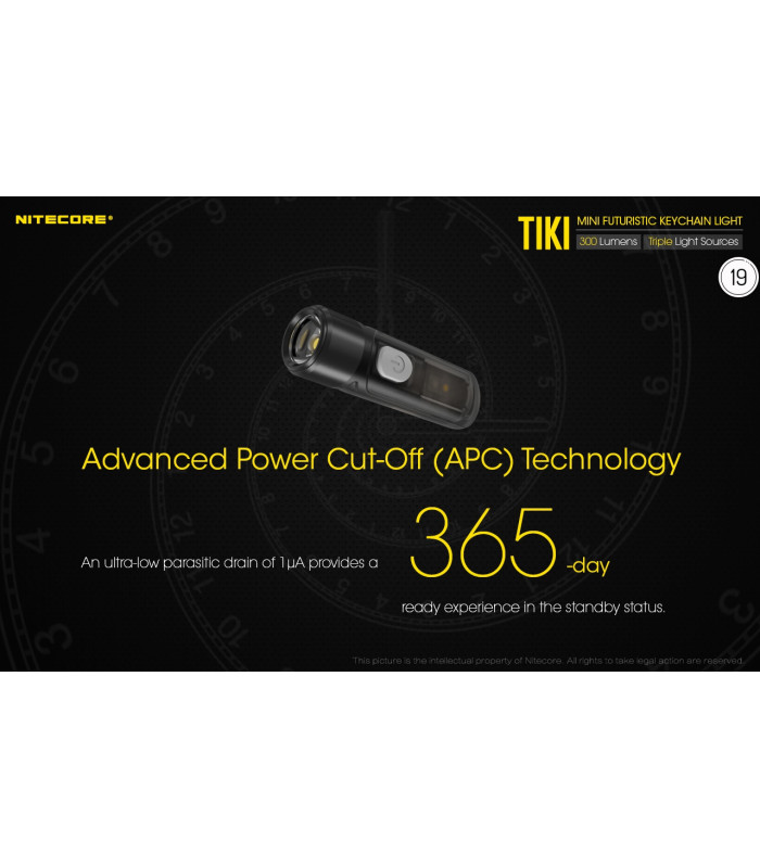 ΦΑΚΟΣ LED NITECORE TIKI LE, Black, USB-C, 300 lumens