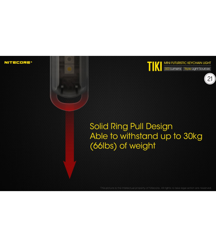 ΦΑΚΟΣ LED NITECORE TIKI LE, Black, USB-C, 300 lumens