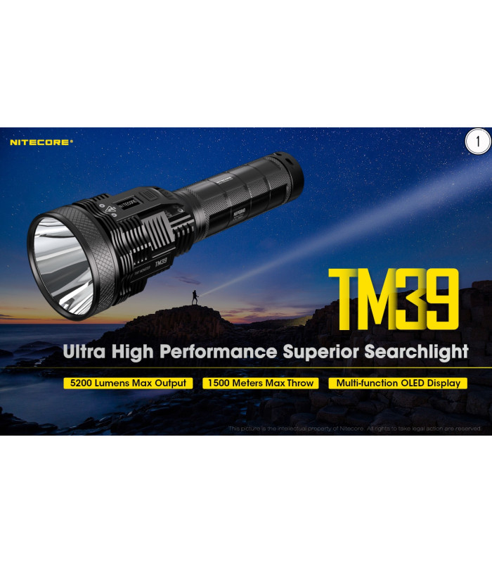 ΦΑΚΟΣ LED NITECORE Tiny Monster TM39, 5200Lumens, 1500metres