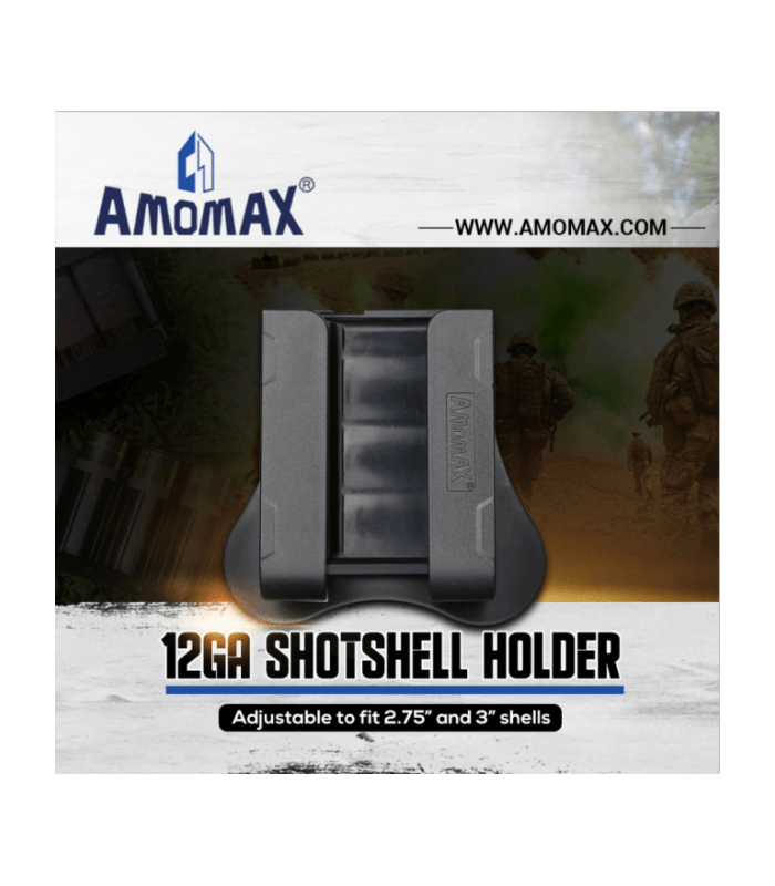 ΘΗΚΗ AMOMAX για Φυσιγγια Καραμπίνας, 4 Rounds 12GA Shotshells, Length 60mm to 76m,