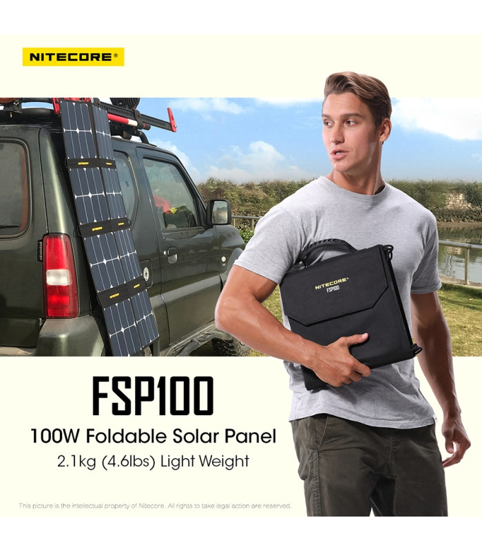 ΗΛΙΑΚΟ PANEL NITECORE FSP100, Φορητό, 100W