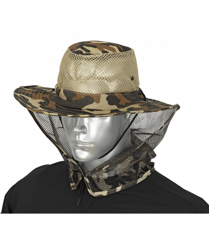 ΚΑΠΕΛΟ BOONIE, Brown Camo, Mosquito Net
