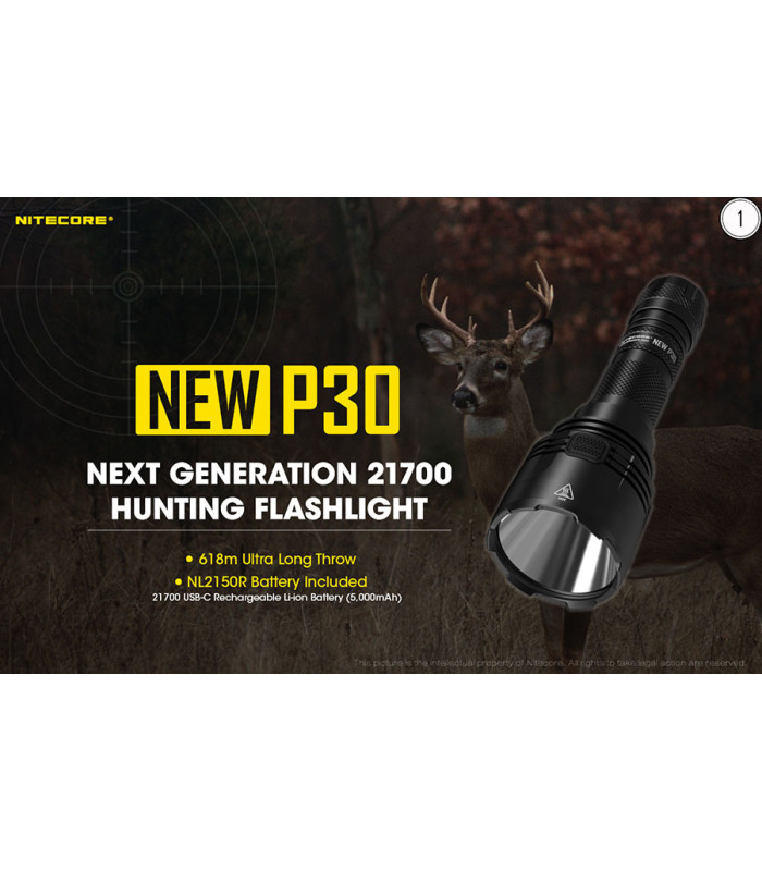 ΦΑΚΟΣ LED NITECORE PRECISE P30 NEW + 2150R USB-C