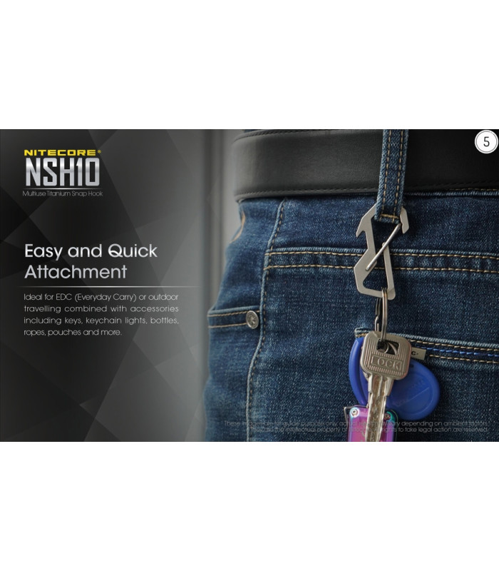 ΚΡΙΚΟΣ TITANIOY NITECORE NSH10, Πολυχρηστικός