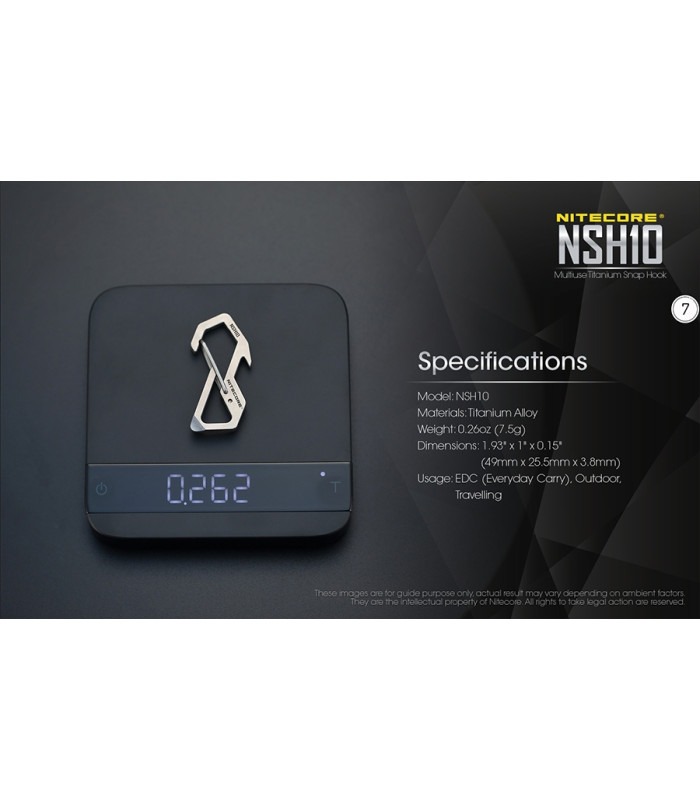 ΚΡΙΚΟΣ TITANIOY NITECORE NSH10, Πολυχρηστικός