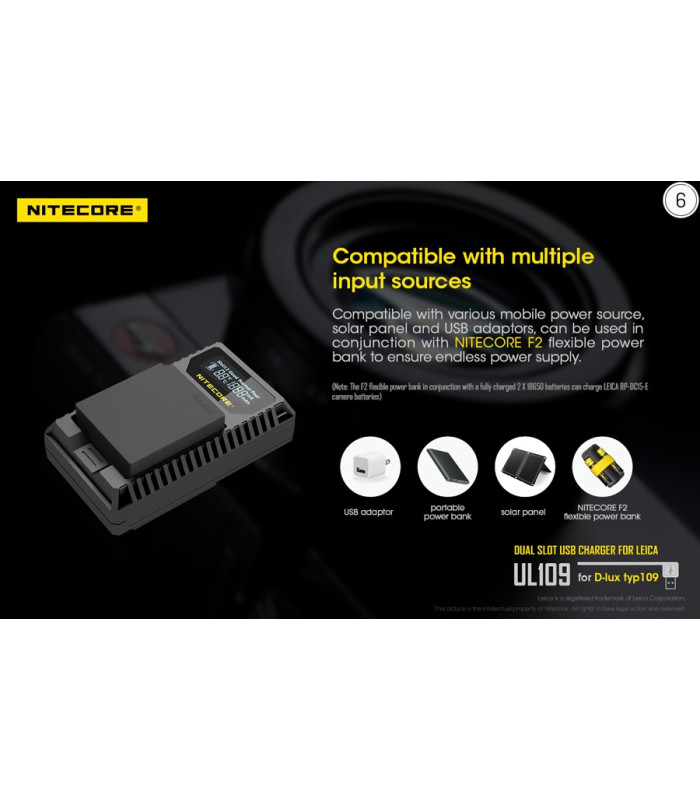 ΦΟΡΤΙΣΤΗΣ NITECORE UL109 για Leica