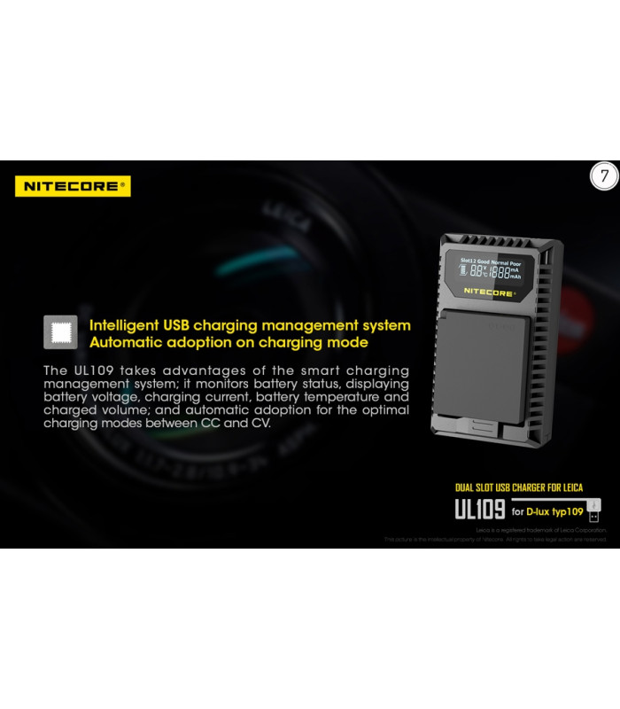 ΦΟΡΤΙΣΤΗΣ NITECORE UL109 για Leica