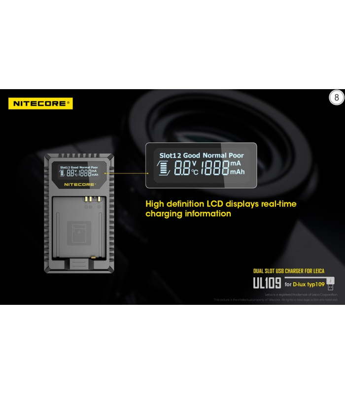 ΦΟΡΤΙΣΤΗΣ NITECORE UL109 για Leica