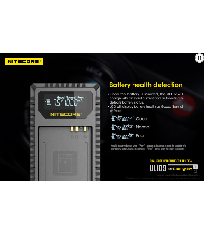 ΦΟΡΤΙΣΤΗΣ NITECORE UL109 για Leica