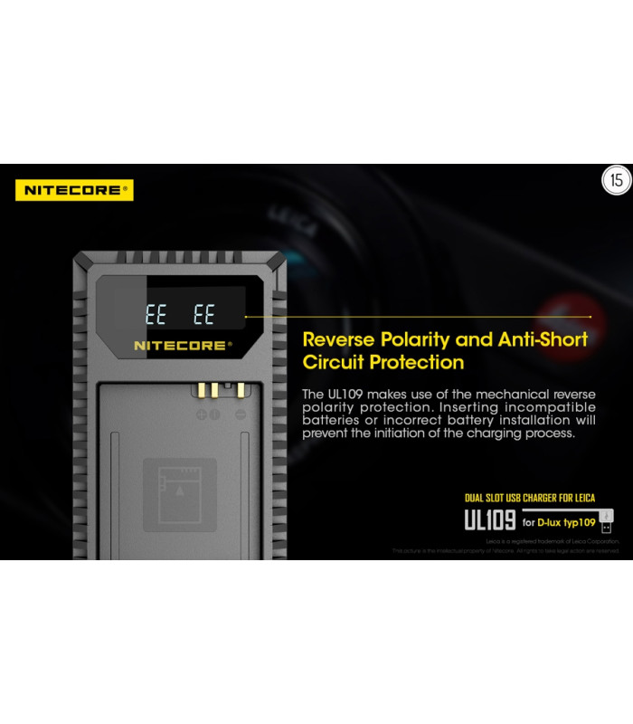 ΦΟΡΤΙΣΤΗΣ NITECORE UL109 για Leica