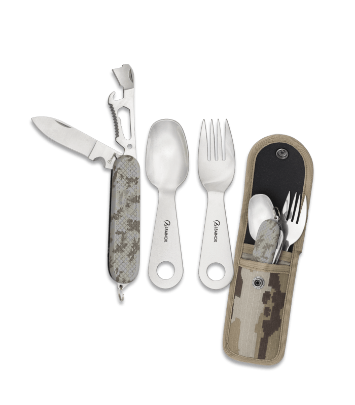 Σετ Πολυσουγιάς-κουτάλι-πιρούνι, Παραλλαγή, Albainox