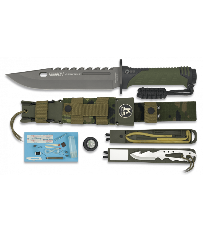 ΜΑΧΑΙΡΙ K25, Tactical Knife, THUNDER I - SERIE ENERGY, Πράσινο