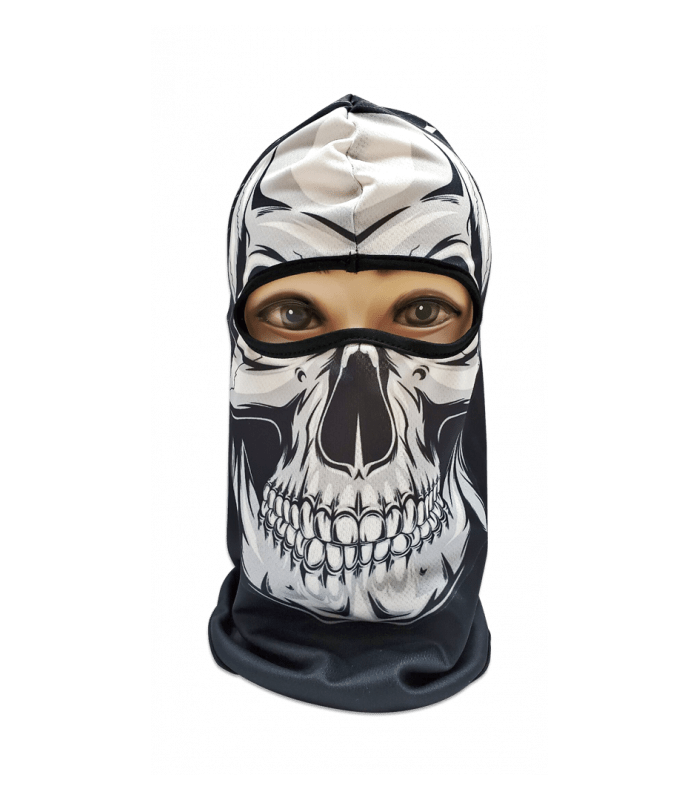 BALACLAVA, Polyester, Σκελετός, Λευκή