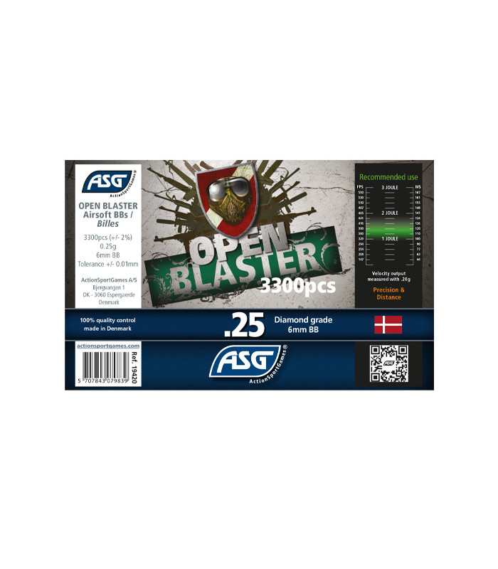 ΜΠΙΛΙΕΣ SOFT OPEN BLASTER 0.25g / 3300pcs
