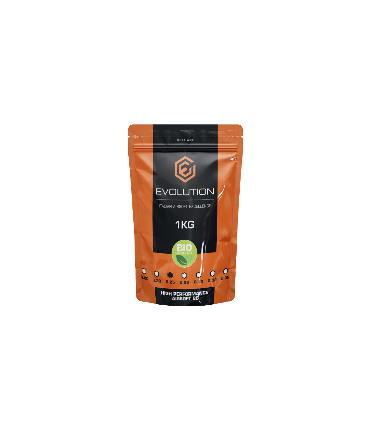 ΜΠΙΛΙΕΣ SOFT EVOLUTION High Performance BB BIO 0.25g / 4000 pcs. bag (1kg)