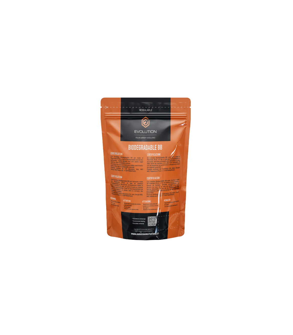 ΜΠΙΛΙΕΣ SOFT EVOLUTION High Performance BB BIO 0.25g / 4000 pcs. bag (1kg)