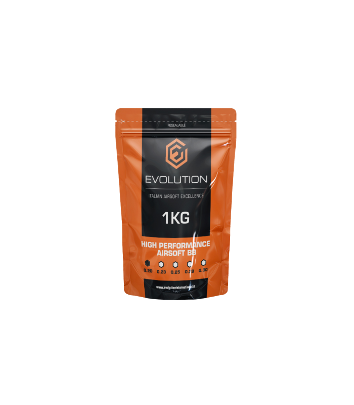 ΜΠΙΛΙΕΣ SOFT EVOLUTION High Performance BBs, 0.20g / 5000 pcs. bag (1kg)