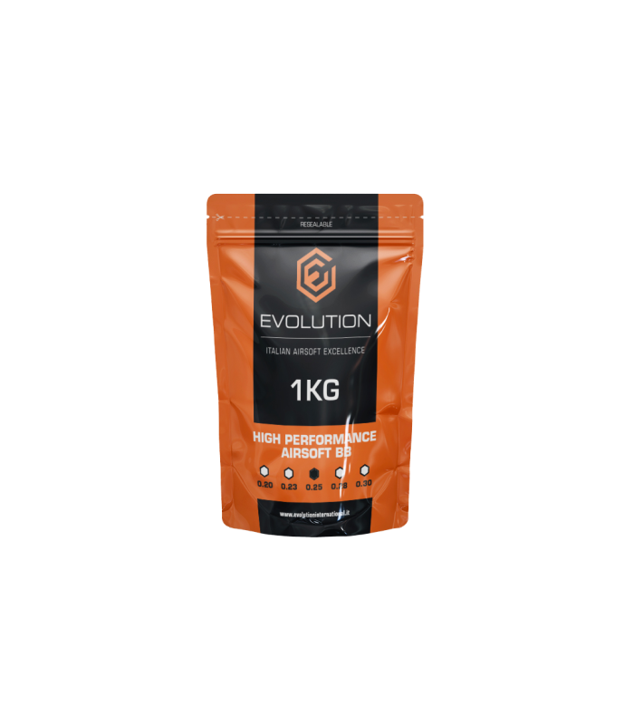 ΜΠΙΛΙΕΣ SOFT EVOLUTION High Performance BBs, 0.25g / 4000 pcs. bag (1kg)