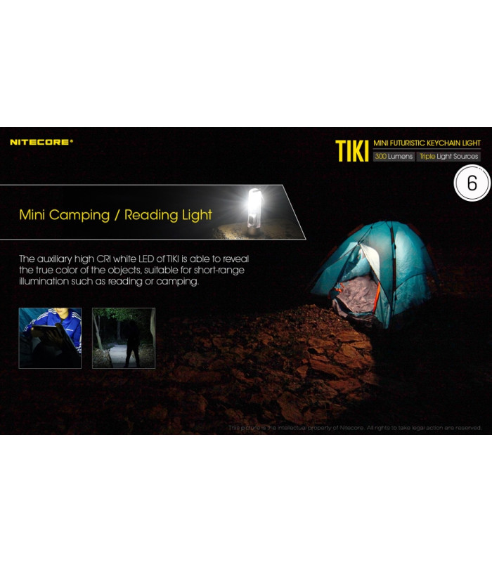 ΦΑΚΟΣ LED NITECORE TIKI, USB-C, 300 lumens