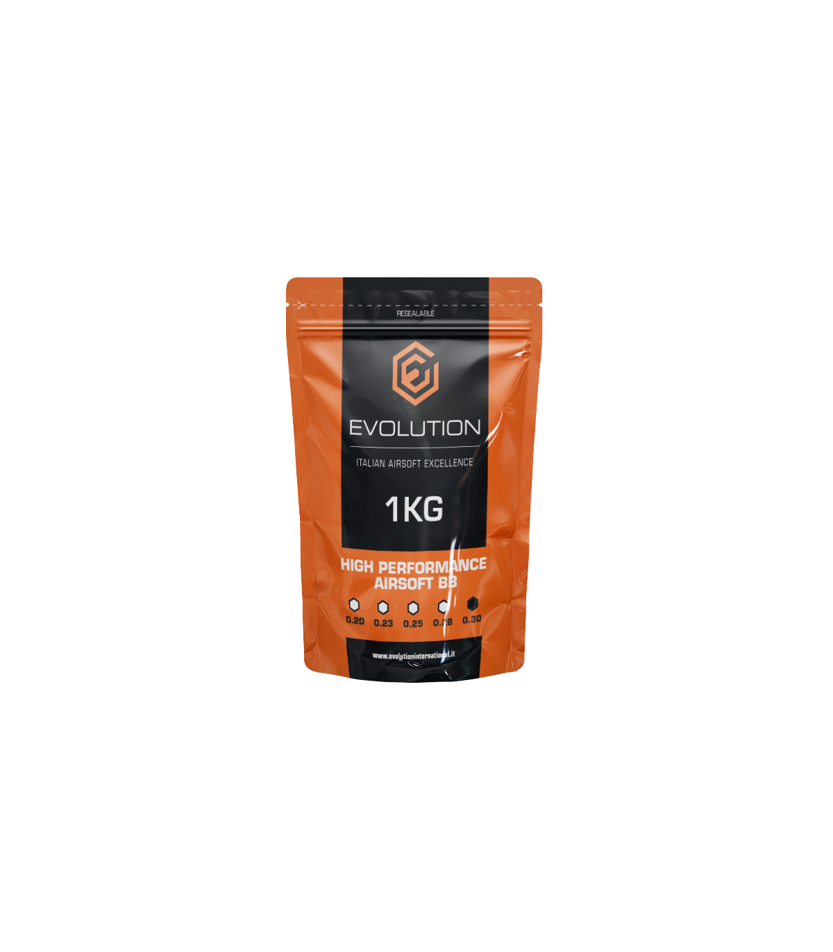 ΜΠΙΛΙΕΣ SOFT EVOLUTION High Performance BBs, 0.30g / 3335 pcs. bag (1kg)