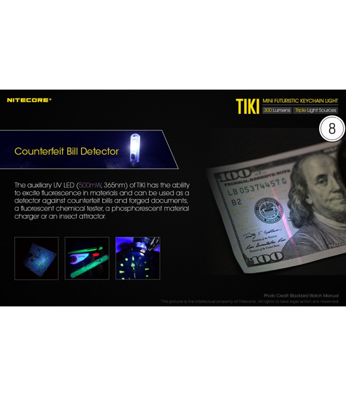 ΦΑΚΟΣ LED NITECORE TIKI, USB-C, 300 lumens