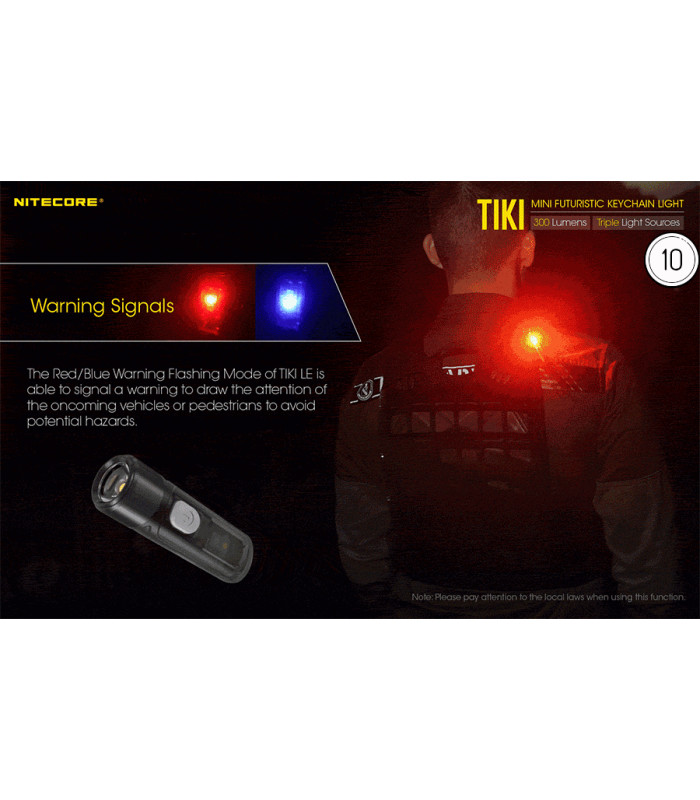 ΦΑΚΟΣ LED NITECORE TIKI, USB-C, 300 lumens