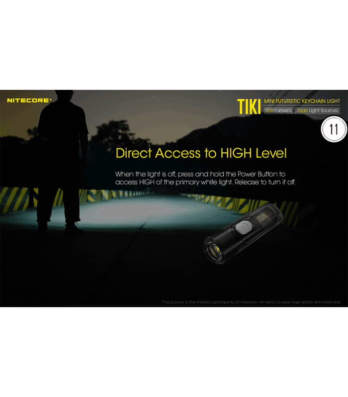 ΦΑΚΟΣ LED NITECORE TIKI, USB-C, 300 lumens