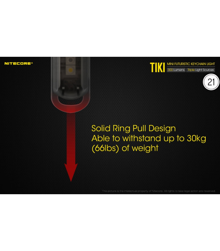 ΦΑΚΟΣ LED NITECORE TIKI, USB-C, 300 lumens