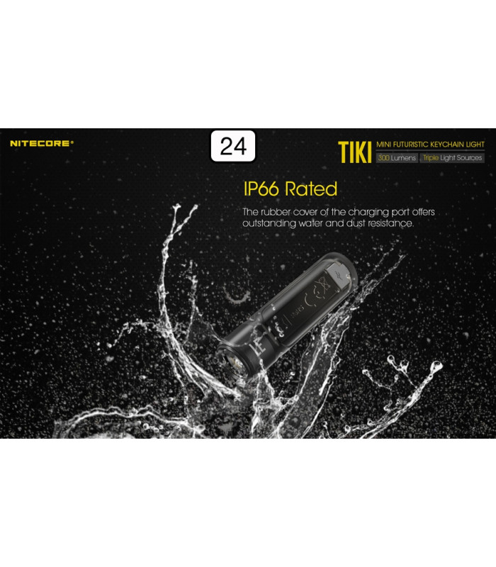 ΦΑΚΟΣ LED NITECORE TIKI, USB-C, 300 lumens