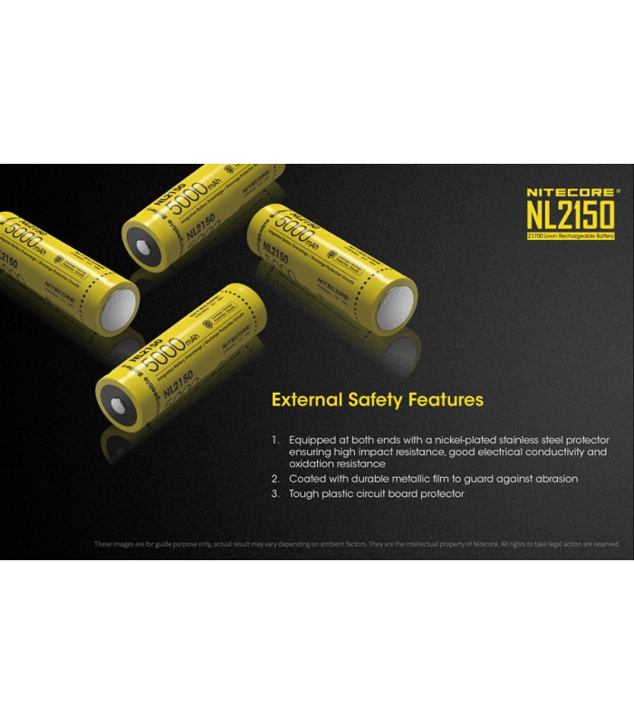 ΜΠΑΤΑΡΙΑ NITECORE 21700/ 5000mAh (τιμή τεμαχίου)