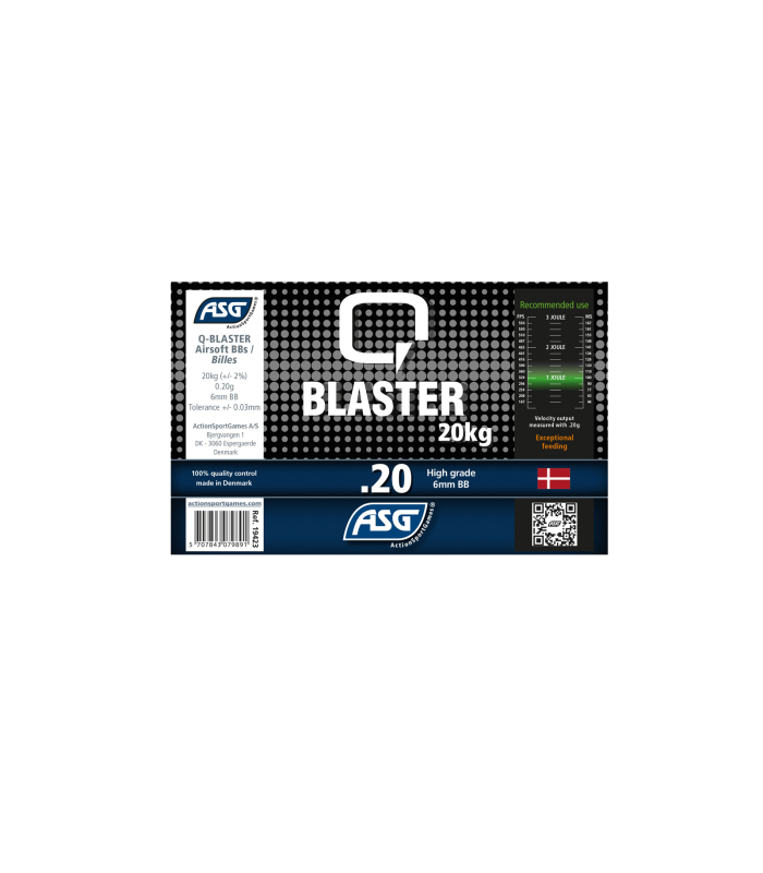 ΜΠΙΛΙΕΣ SOFT Q-BLASTER, 0.20g - 20ΚΙΛΑ Κιβώτιο