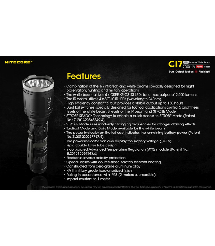 ΦΑΚΟΣ LED NITECORE CAMELEON Ci7