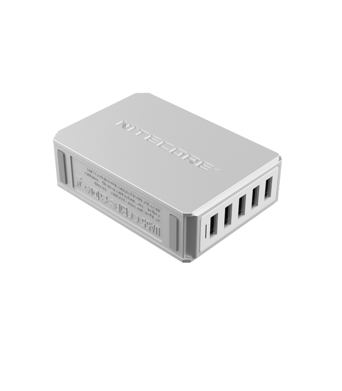 ΤΡΟΦΟΔΟΤΙΚΟ USB, NITECORE UA55Q desktop adaptor, 5V/10A, 50w Max, High speed charging