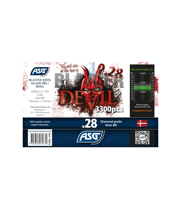 ΜΠΙΛΙΕΣ SOFT BLASTER DEVIL, 0.28g, 3300pcs