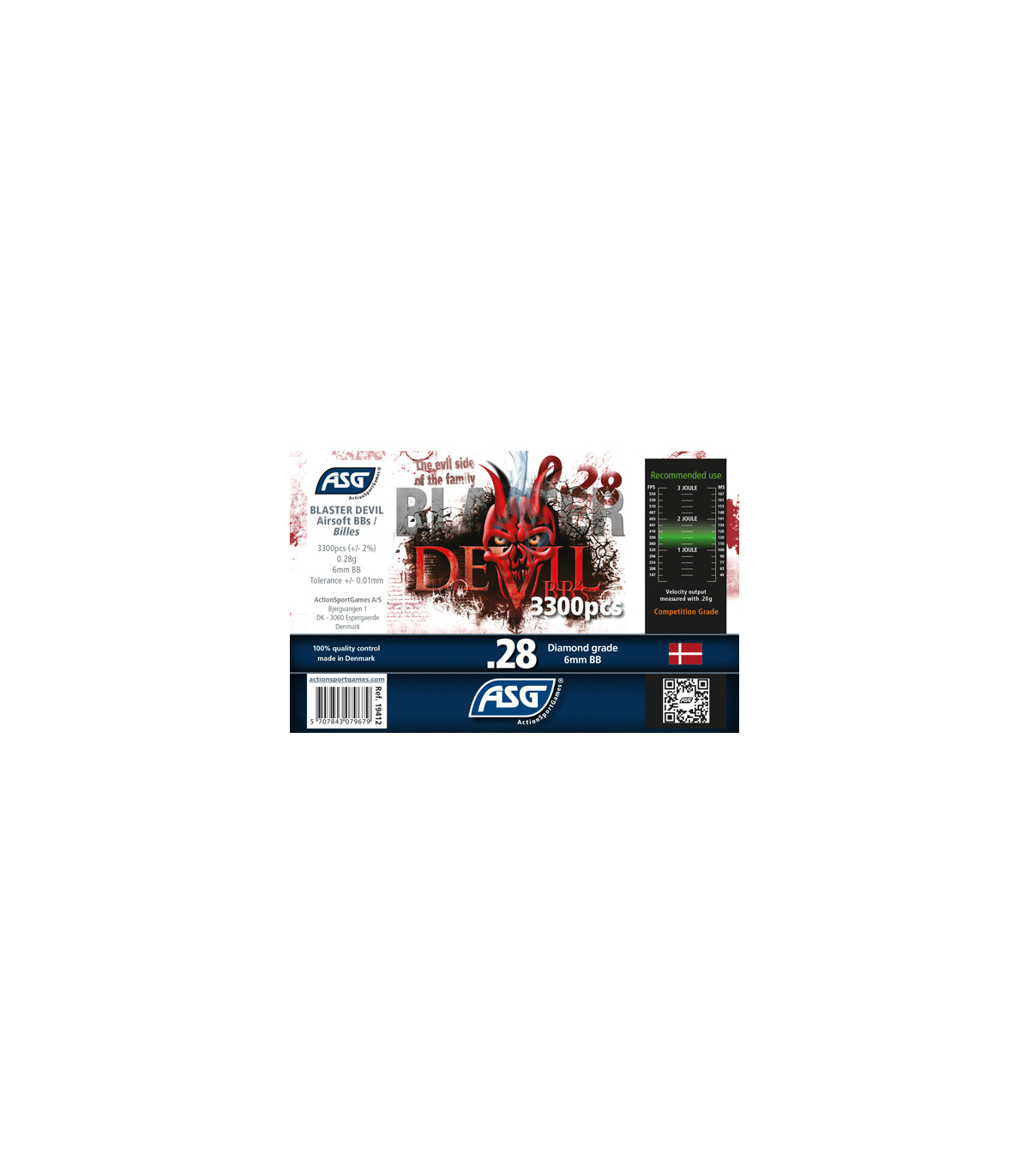 ΜΠΙΛΙΕΣ SOFT BLASTER DEVIL, 0.28g, 3300pcs