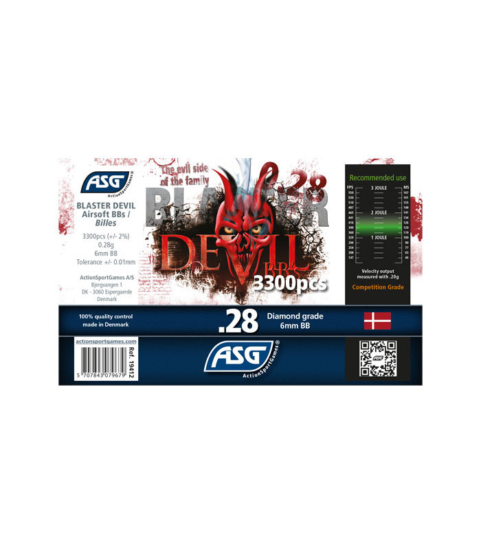 ΜΠΙΛΙΕΣ SOFT BLASTER DEVIL, 0.28g, 3300pcs