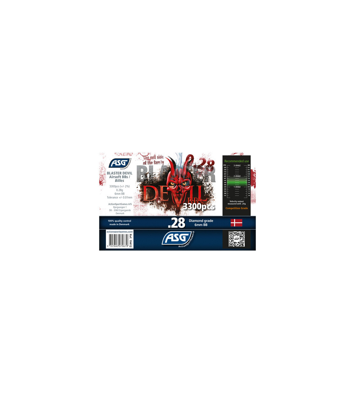 ΜΠΙΛΙΕΣ SOFT BLASTER DEVIL, 0.28g, 3300pcs