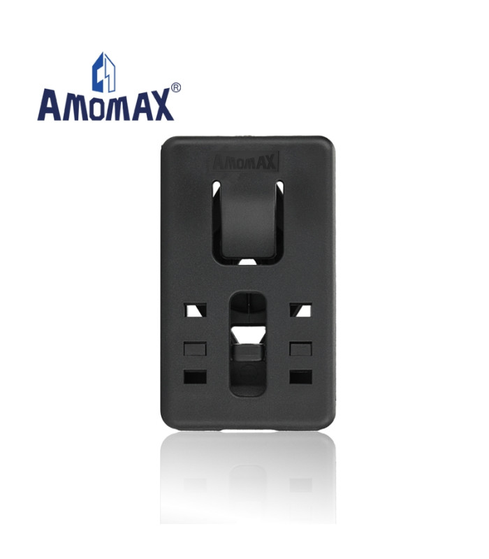 ΚΛΙΠ ΖΩΝΗΣ AMOMAX Molle & Belt clip, πλάτος 1"- 2"- Black