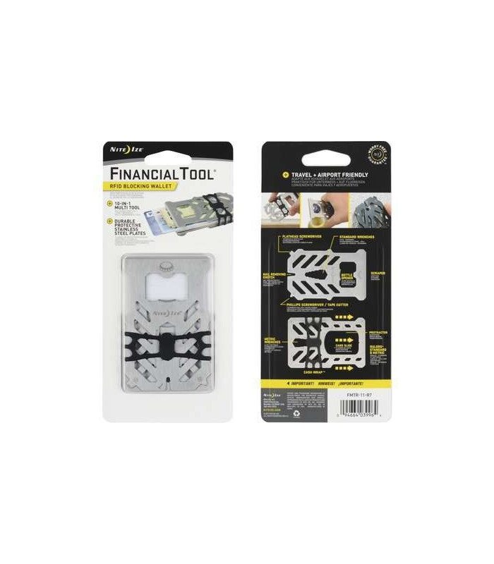 Nite-Ize RFID-Blocking Wallet | Multi-Tool Financial Wallet with 10 Tools