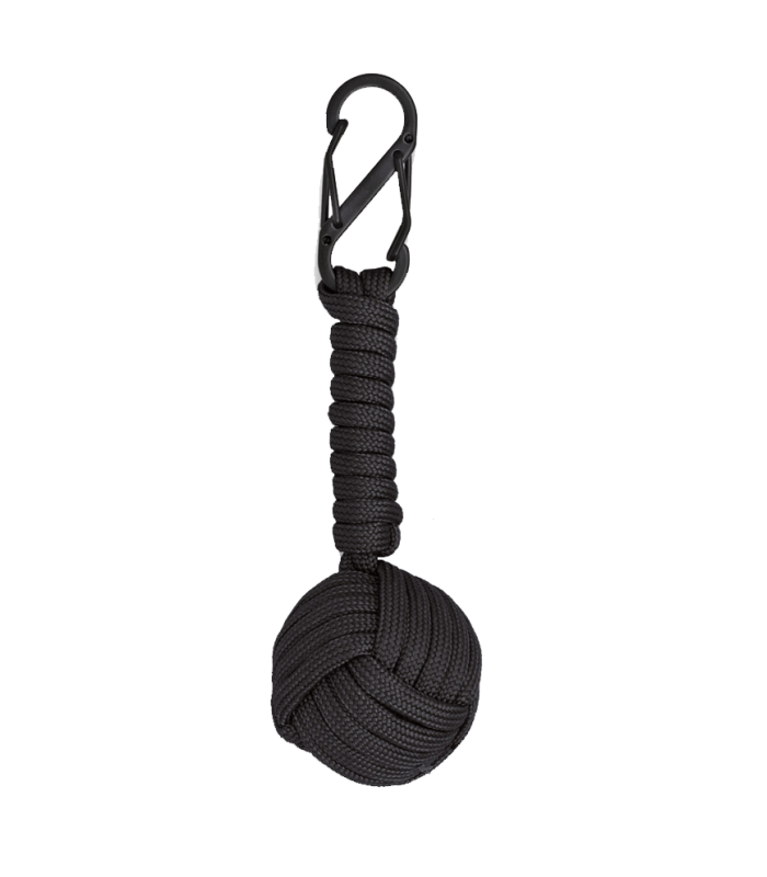 ΜΠΡΕΛΟΚ Albainox Double carabiner with paracord ball, Black