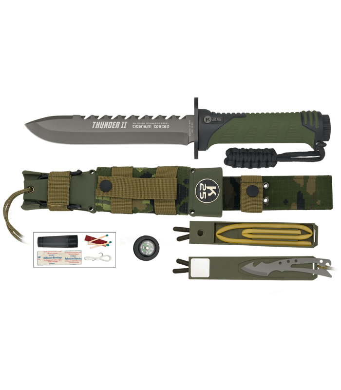ΜΑΧΑΙΡΙ K25, Tactical Knife, THUNDER II, GREEN, ENERGY, 32134