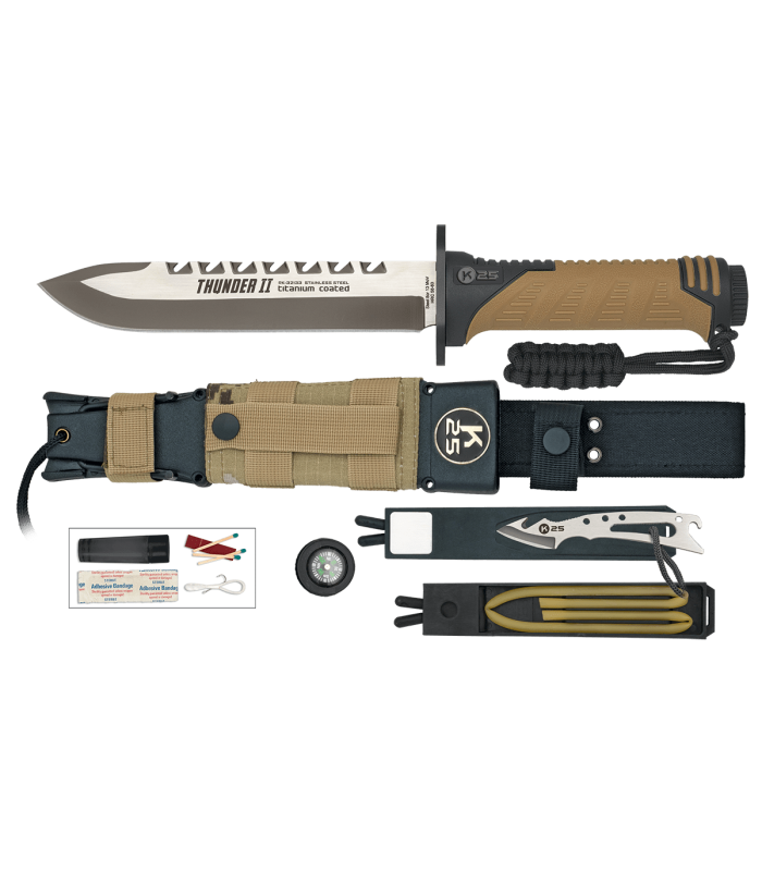 ΜΑΧΑΙΡΙ K25, Tactical Knife, THUNDER II, COYOTE, ENERGY, 32133