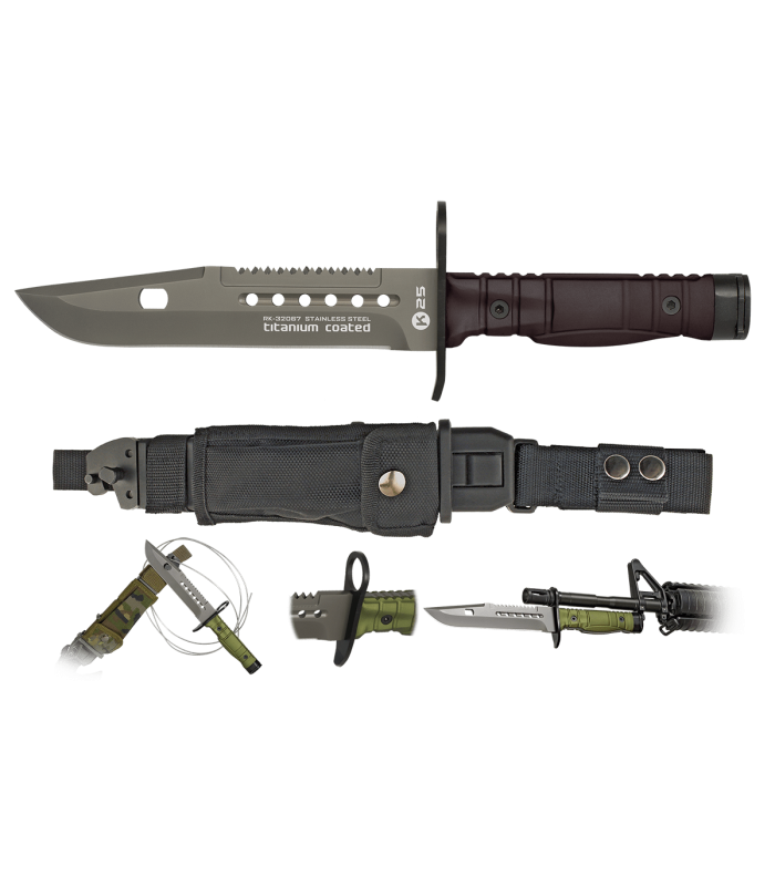 ΜΑΧΑΙΡΙ K25, BAYONET, Titanium Coated, 32067